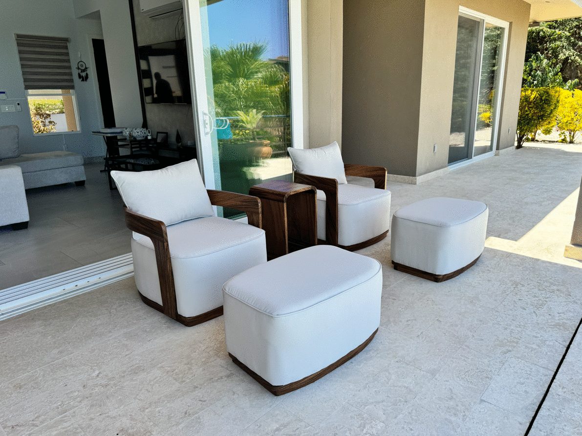 Side table and ottoman